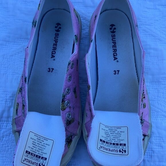 Superga Pineapple Shoes Size US 6.5 Anthropologie - Picture 3 of 8